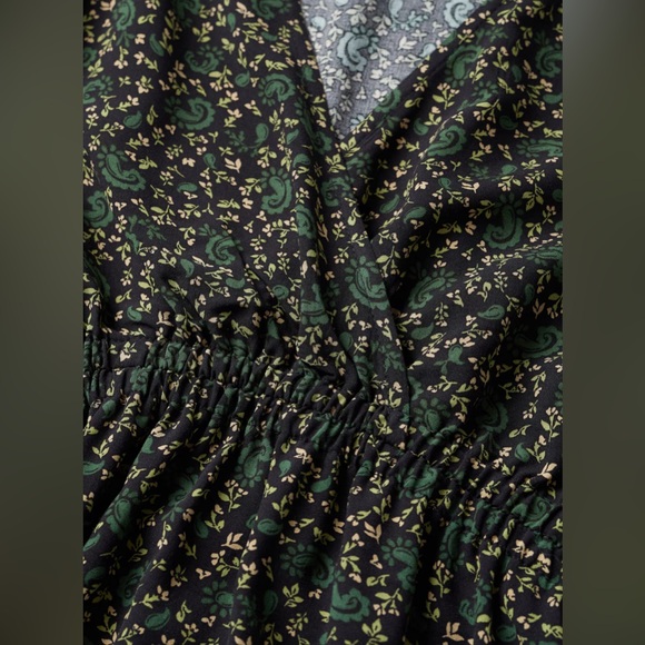 Mango Floral Long Sleeve‎ Maxi Dress Size Med (6) - Picture 7 of 12